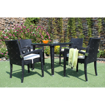 Best selling All weather Wicker PE Rattan Dining Sets Table and Chair Restaurant Furniture